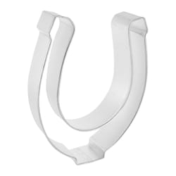 R&M International Horseshoe 4 in. W X 5 in. L Cookie Cutter Silver 1 pc