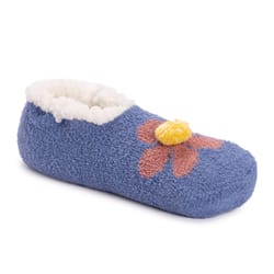 Muk Luks Women's Daisy Ballerina 6-11 Footy Socks Blue