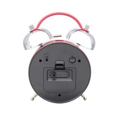 Seiko 5.5 in. Red Alarm Clock Analog Battery Operated
