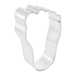 R&M International Corp International Corp 1 in. W X 4 in. L Foot Cookie Cutter Silver 1 pc