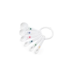 Fox Run White Plastic Measuring Spoon Set