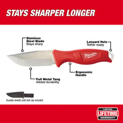 Milwaukee Fastback 6.87 in. Press and Flip Folding Utility Knife Set Red 2  pk - Ace Hardware