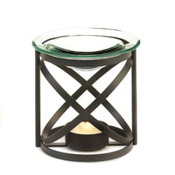 Fragrance Foundry 3.5 in. H X 3.5 in. W X 3.5 in. L Black Glass/Metal Axis Oil Warmer