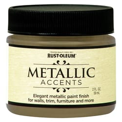 Rust-Oleum Metallic Accents Metallic Soft Gold Water-Based Paint Interior 2 oz