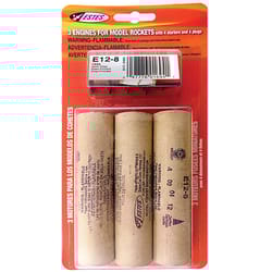 Estes Model Rocket Engines Brown 3 pc