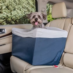 PetSafe Happy Ride Booster Seat Blue 17 in. H X 17 in. W X 22 in. D