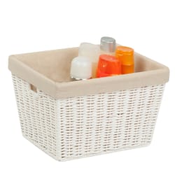 Honey-Can-Do 10 in. L X 12 in. W X 8 in. H White Rope Basket