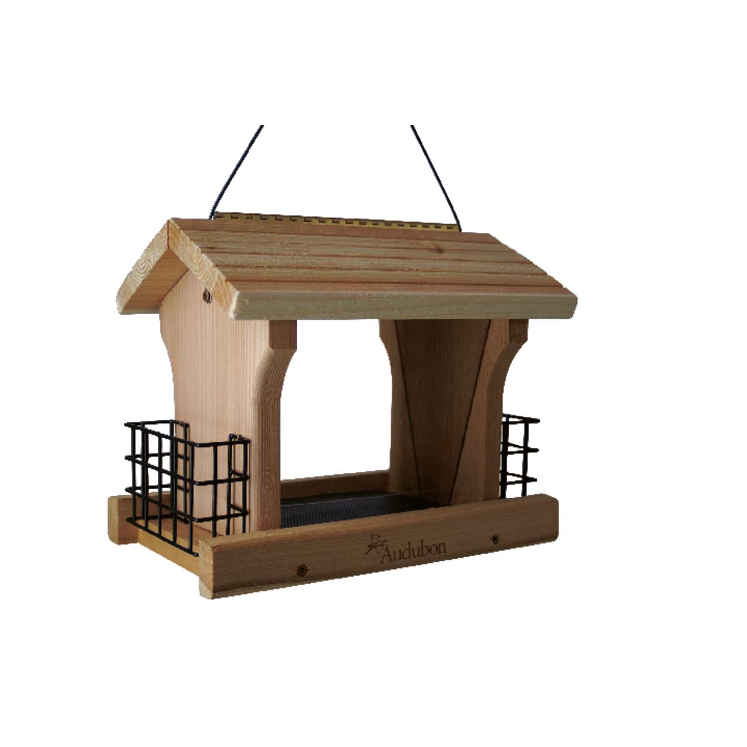 Audubon Large Ranch Wild Bird 5 lb. Cedar Combo Seed & Suet Bird Feeder