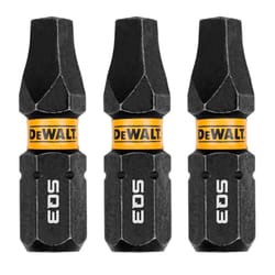 DeWalt FlexTorq Square #3 X 1 in. L Impact Driver Bit Set Steel 3 pc