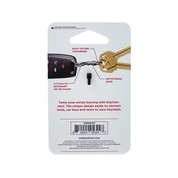 KeySmart KeyConnect Stainless Steel Silver Swivel Key Ring