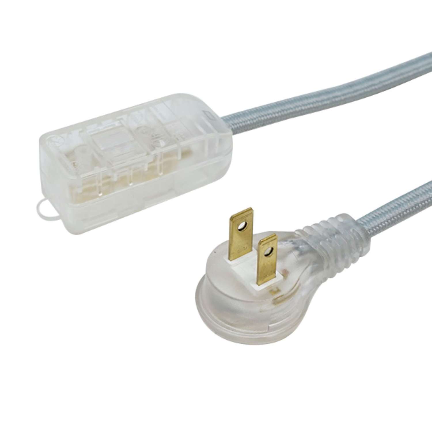 Woods Slimline Indoor 8 ft. L Gray Extension Cord 16/2 SPT2 Ace Hardware