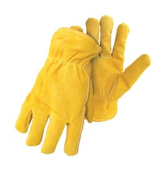 Boss Therm Men's Indoor/Outdoor Insulated Driver Gloves Yellow L 1 pair