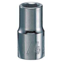 Craftsman 1/4 in. S X 1/4 in. drive S SAE 6 Point Standard Shallow Socket 1 pc