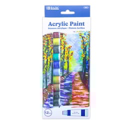 Bazic Products Satin Assorted Water-Based Acrylic Paint Set Interior 0.4 oz