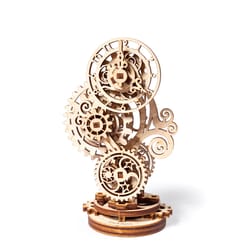 UGears Steampunk Clock Mechanical Model Kit Brown 47 pc