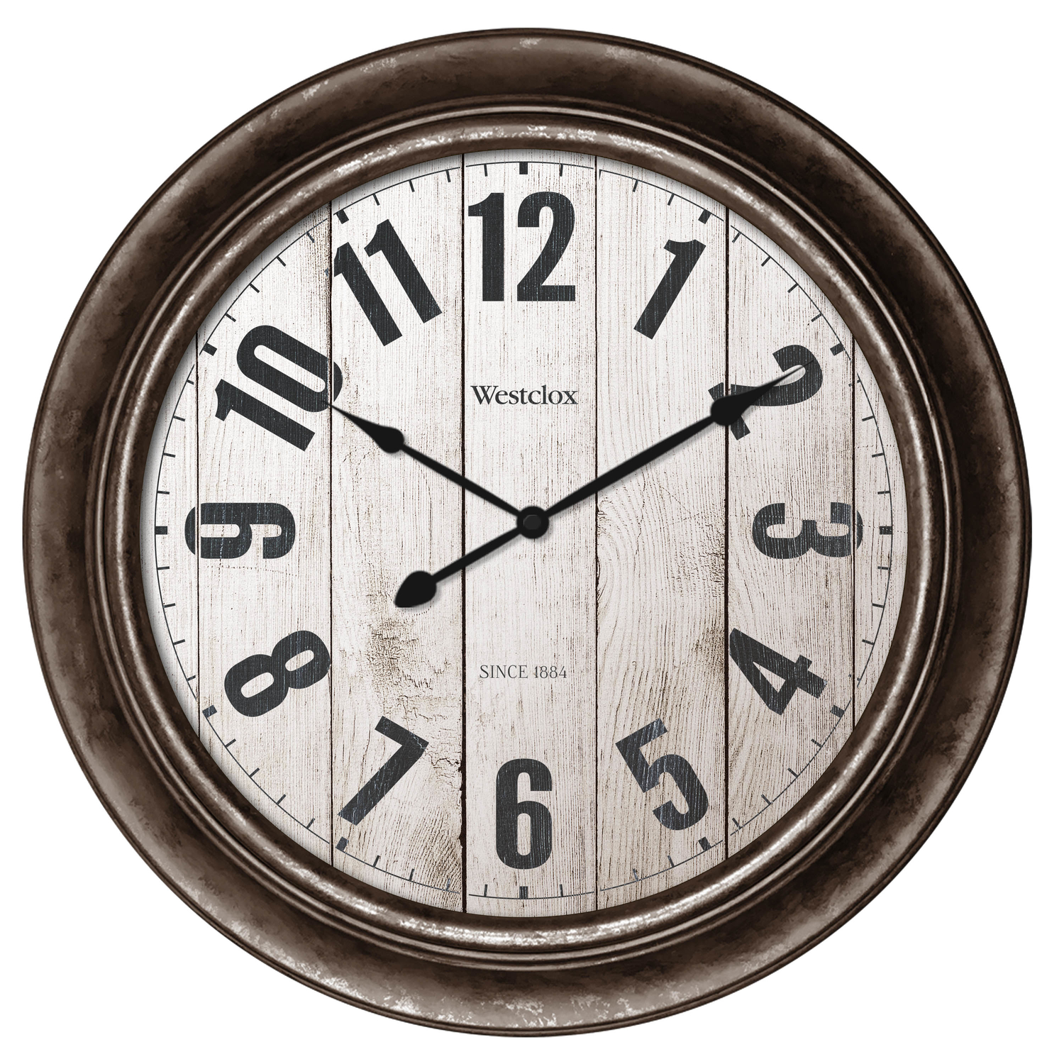 Photos - Wall Clock Westclox 15-1/2 in. L X 15-1/2 in. W Indoor Classic Analog  Glas