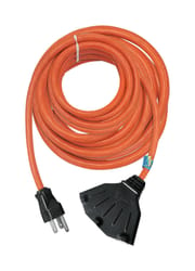 Projex Indoor or Outdoor 100 ft. L Orange Triple Outlet Cord 14/3