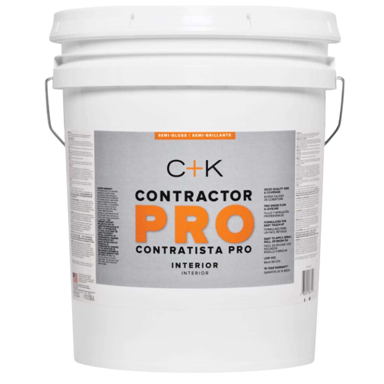 C+K Contractor Pro SemiGloss Neutral Base Paint Interior 5 gal Ace
