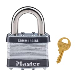 Master Lock 3-4/5 in. H X 2-2/7 in. W X 1-2/5 in. L Steel 4-Pin Cylinder Exterior Padlock