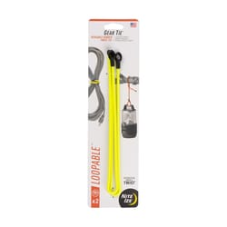 Nite Ize Gear Tie 0.5 in. W X 18 in. L Yellow Twist Tie 2 pk