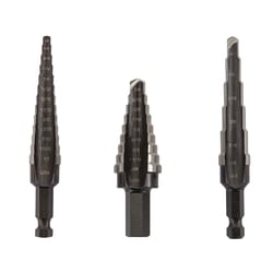 Irwin Unibit Assorted L High Speed Steel Step Drill Bit Set 3 pc