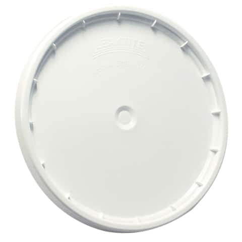 Impact Bucket: 5 gal Bucket Capacity, Plastic, White