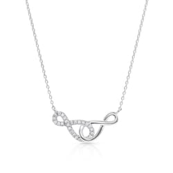 Montana Silversmiths Women's Infinity Times Infinity Silver Necklace Water Resistant