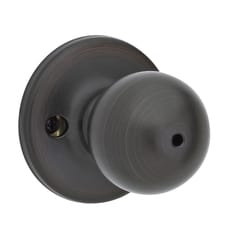 Kwikset Polo Knob Venetian Bronze Privacy Lockset Right or Left Handed