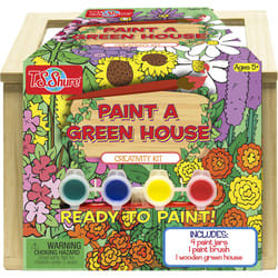 T.S. Shure Paint A Green House Wood 6 pc