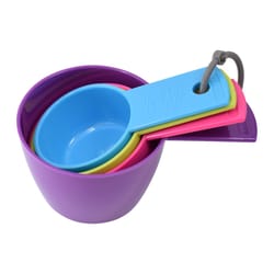 R&M International Plastic Assorted Measuring Cup Set