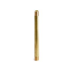 ATC 1/8 in. MPT X 1/8 in. D MPT Yellow Brass Nipple 4-1/2 in. L