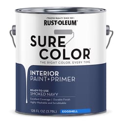 Rust-Oleum Sure Color Eggshell Smoked Navy Water-Based Paint + Primer Interior 1 gal