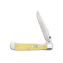 Case Folding TrapperLock Pocket Knife Yellow