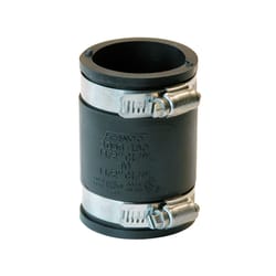 Fernco Schedule 40 1-1/2 in. Hub each X 1-1/2 in. D Hub PVC Flexible Coupling