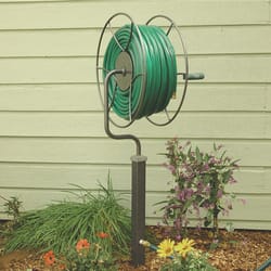 Yard Butler 200 ft. Silver Free Standing Hose Reel