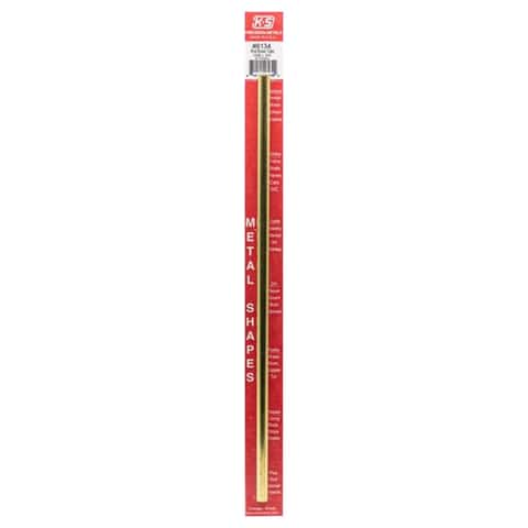 K&S 11/32 in. D X 12 in. L Round Brass Tube 1 pk - Ace Hardware