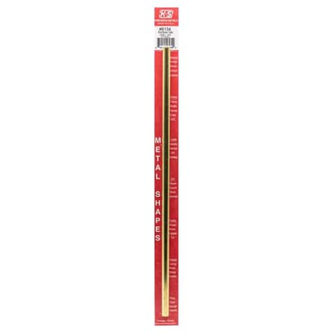 K&S 1/2 in. D X 12 in. L Round Brass Tube 1 pk K&S 1/2 in. D X 12 in. L Round Brass Tube 1 pk
