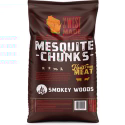 Smokey Woods All Natural Mesquite Wood Smoking Chunks 350 cu in