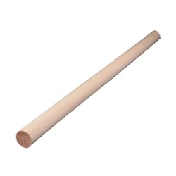 Alexandria Moulding Round Ramin Hardwood Dowel 7/8 in. D X 48 in. L 1 pk Brown