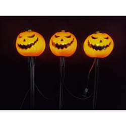 Gerson Warm White 15 in. LED Lighted Luminaries Pumpkin Yard Stake