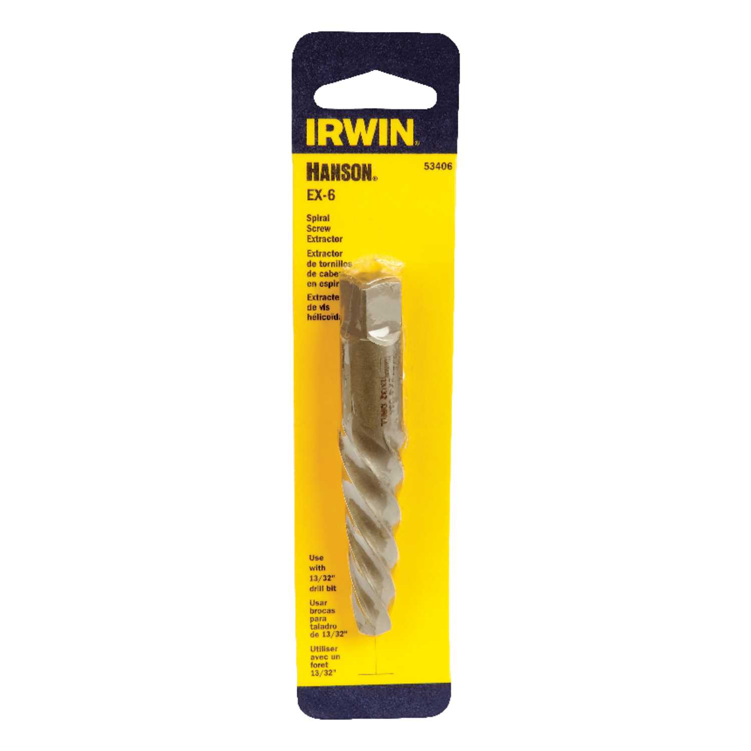 Irwin Hanson 13/32 in. x 13/32 in. Dia. Carbon Steel Spiral Screw