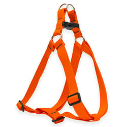 LupinePet Basic Solids Blaze Orange Blaze Orange Nylon Dog Harness