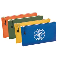Klein Tools 1 in. W X 7 in. H Canvas Zippered Bag Assorted 1 pc