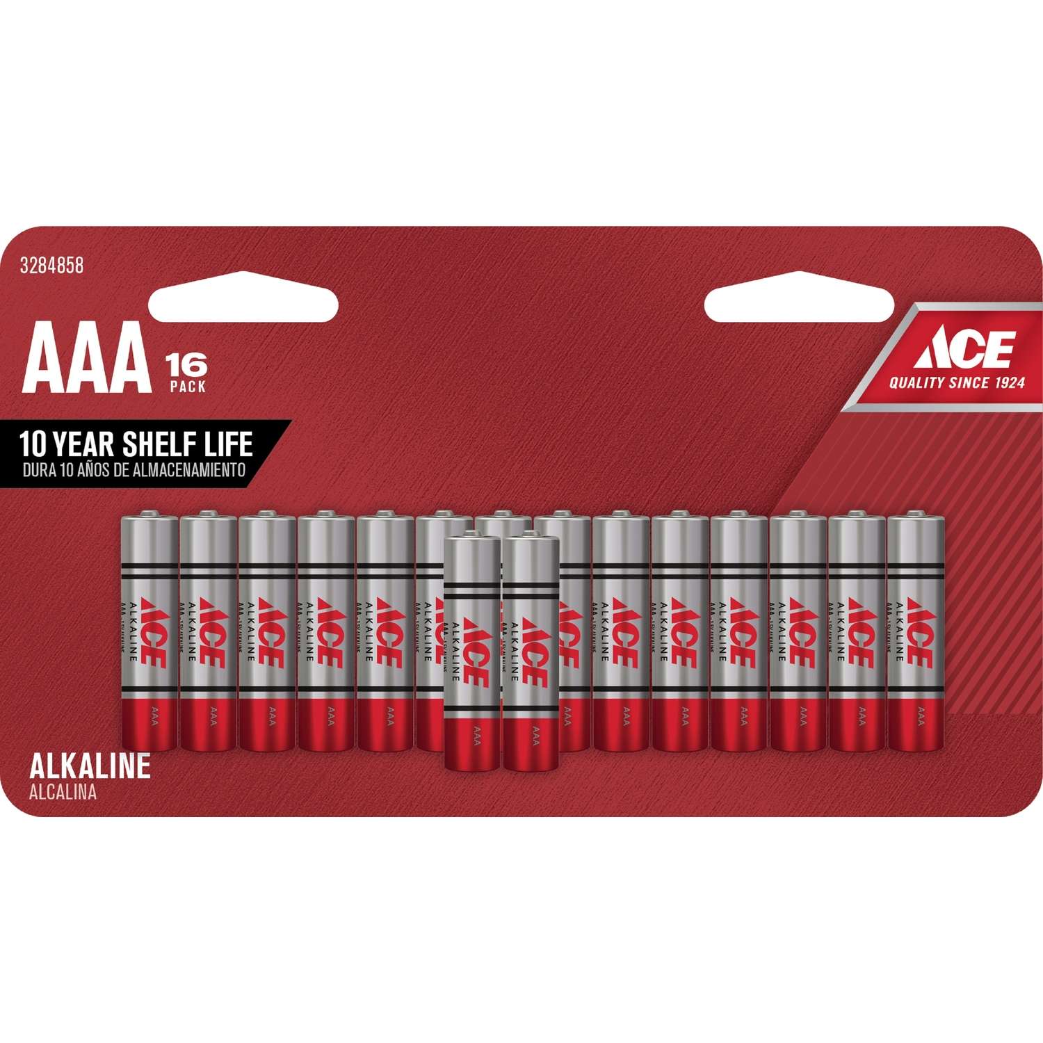 Ace AAA Alkaline Batteries 16 pk Carded Ace Hardware