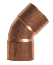 NIBCO 1-1/2 in. Sweat X 1-1/2 in. D Sweat Copper 45 Degree Elbow 1 pk
