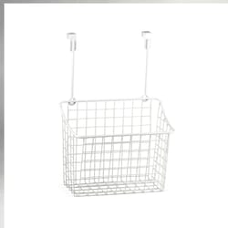 Spectrum Grid 6.5 in. L X 10.25 in. W X 14 in. H White Storage Basket