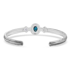 Montana Silversmiths Women's Cuff Silver/Turquoise Bracelet Water Resistant