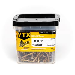 Big Timber No. 8 X 1 in. L Star Yellow Zinc Wood Screws 5 lb 1370 pk