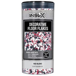 Insl-X Indoor and Outdoor Red Blend Decorative Floor Flakes 12 oz