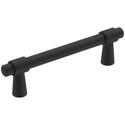 Amerock Destine Contemporary Rectangle Cabinet Pull 3-3/4 in. Matte Black 1 pk